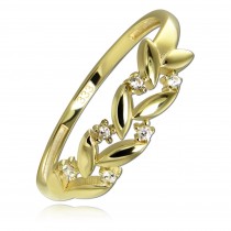 Balia Damen Ring aus 333 Gelbgold mit Zirkonia Gr.54 BGR055G54