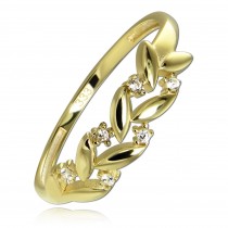 Balia Damen Ring aus 333 Gelbgold mit Zirkonia Gr.58 BGR055G58