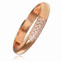Balia Damen Ring aus 333 Rosegold 3-reihig mit Zirkonia Gr.60 BGR064R60
