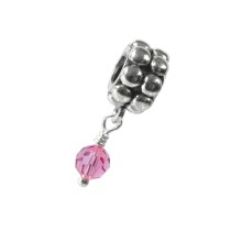 Carlo Biagi Dangle Bead Rose Silber European Beads BDBB10