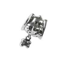 Carlo Biagi Dangle Bead Hund Silber European Beads BDDS05