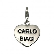Carlo Biagi Charm Anhänger Herz 925 Silber CSSS03