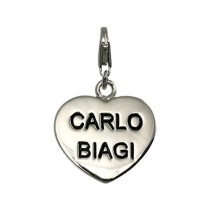 Carlo Biagi Charm Anhänger Herz 925 Silber CSSS03