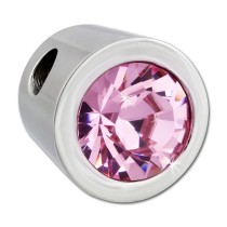 Amello Kettenanhänger Edelstahl Zirkonias Zirkonia rosa ESHS01A