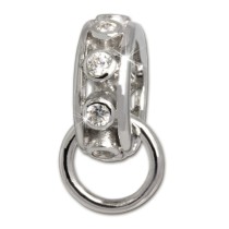 SilberDream Ketten Verbinder Zirkonia für Charms 925er Silber FC0078W