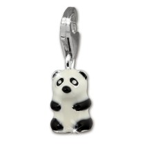 SilberDream 925 Charm Pandabär Armband Anhänger FC1019