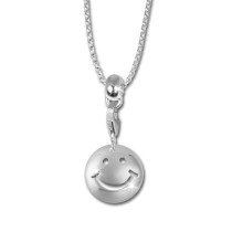 SilberDream Kinder Set Kette + Charm Smiley 925 Silber FCA124