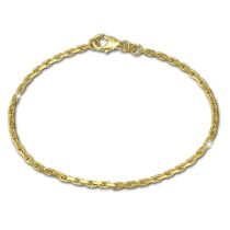 GoldDream Armband Anker diamantiert 333 Gold 18,5cm 8 Karat GDA0218Y