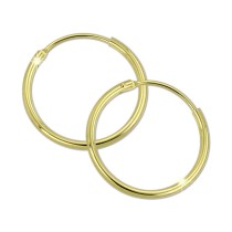 GoldDream Gold Creole 20mm Ohrring 333er Gelbgold Echtschmuck GDO0031Y