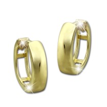 GoldDream Creole Glanz Ohrring 333er Gelbgold Echtschmuck GDO5301Y