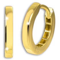 GoldDream Creole Shine Ohrring 333 Gold Damen Echtschmuck GDO5717Y