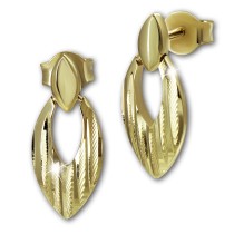 GoldDream Ohrstecker Drops Ohrring 333 Gold Damen Echtschmuck GDO5721Y