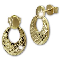 GoldDream Ohrstecker Oval Ohrring 333 Gold Damen Echtschmuck GDO5722Y