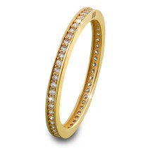 GoldDream Gold Ring Zirkonia weiß Gr.58 333er Gelbgold GDR504Y58