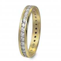 GoldDream Gold Ring Gr.54 Zirkonia weiß 333er Gelbgold GDR520Y54