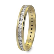 GoldDream Gold Ring Gr.54 Zirkonia weiß 333er Gelbgold GDR520Y54