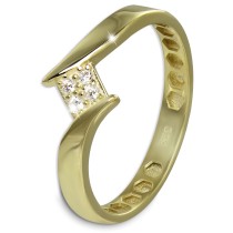 GoldDream Gold Ring Square Gr.60 333er Gelbgold GDR549Y60