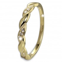 GoldDream Gold Ring Wave Gr.54 333er Gelbgold GDR555Y54