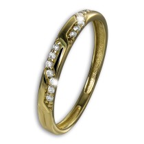GoldDream Gold Ring Glamour Gr.56 333er Zirkonia Gelbgold Damen GDR567Y56