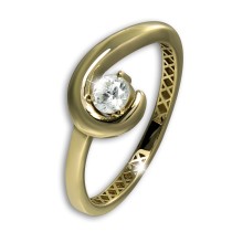 GoldDream Gold Ring Zirkonia Gr.54 333er Gelbgold Damen GDR569Y54