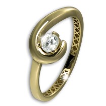 GoldDream Gold Ring Zirkonia Gr.58 333er Gelbgold Damen GDR569Y58