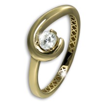 GoldDream Gold Ring Zirkonia Gr.60 333er Gelbgold Damen GDR569Y60