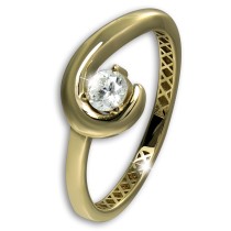 GoldDream Gold Ring Zirkonia Gr.62 333er Gelbgold Damen GDR569Y62