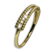 GoldDream Gold Ring Fashion Gr.54 333er Zirkonia Gelbgold Damen GDR570Y54