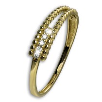 GoldDream Gold Ring Fashion Gr.58 333er Zirkonia Gelbgold Damen GDR570Y58