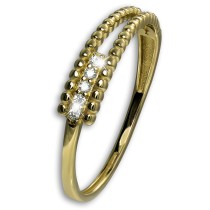 GoldDream Gold Ring Fashion Gr.62 333er Zirkonia Gelbgold Damen GDR570Y62