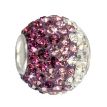 SilberDream Glitzer Bead Zirkonias lila ICE Silber GSB001