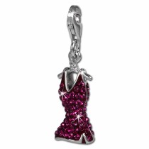 SilberDream Glitzer Charm Kleid lila Zirkonia Kristalle GSC520V