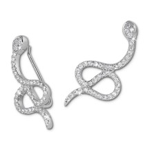 SilberDream Ear Cuff Schlange Ohrringe Ohrklemme 925 Sterling Silber GSO452W