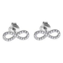 LOTUS Silver - Damen Ohrring Unendlich weiß Ohrstecker 925 Silber JLP1253-4-1