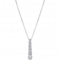 LOTUS Silver - Damen Halskette Zirkonia weiß aus 925 Silber JLP1915-1-1