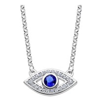 LOTUS Silver Halskette Auge Horus SILBER LP1971-1/1 blau Zirkonia JLP1971-1-1