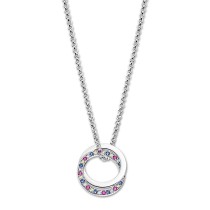 LOTUS Silver Halskette Kreis 925 Silber mehrfarbig Zirkonia IT Girl JLP1990-1-2