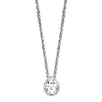LOTUS Silver Halskette Tropfen 925 Silber Zirkonia Pure Essential JLP3079-1-1