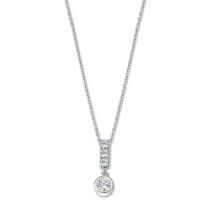 LOTUS Silver Halskette 925 Silber weiß Zirkonia Pure Essential JLP3083-1-1