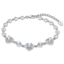 LOTUS Silver Armband Herz 925 Silber Zirkonia Lotus Silver Trendy JLP3092-2-1