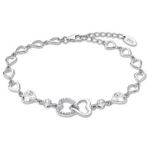 LOTUS Silver Armband Herz 925 Silber Zirkonia Lotus Silver Trendy JLP3093-2-1