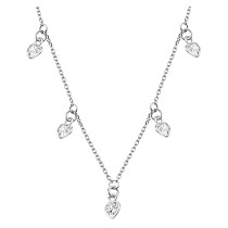 LOTUS Silver Halskette 5er Set Zirkonia Weiß 5mm 925 Silber Trendy JLP3190-1-1