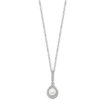 LOTUS Silver Halskette Perle 925 Silber weiß Lotus Silver Pearls JLP3198-1-1