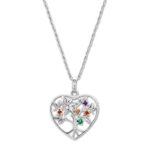 LOTUS Halskette Herz Lotusbaum 925 Silber Lotus Silver Tree of Life JLP3199-1-1