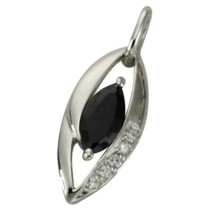 KISMA Schmuck Ketten Anhänger schwarz Sterling Silber 925 KIH0110-004