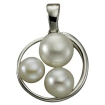 KISMA Schmuck Anhänger Perle weiß für Ketten Silber 925 KIH0114-014