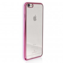 Handyhülle iPhone 6+ 6S+ pink Kunststoff Cover PU Case DrachenLeder OMG101P