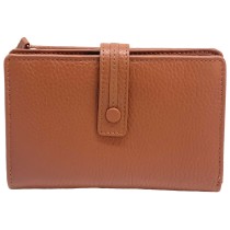 Florence Damen-Portemonnaie groß braun Echtleder Geldbörse OPF104C5