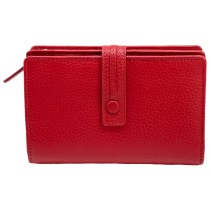 Florence Damen-Portemonnaie groß rot Echtleder Geldbörse OPF104R3