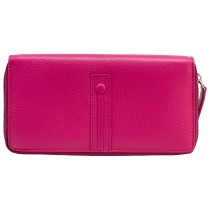 Florence Damen-Portemonnaie fuchsia pink Echtleder lange Geldbörse OPF105P4